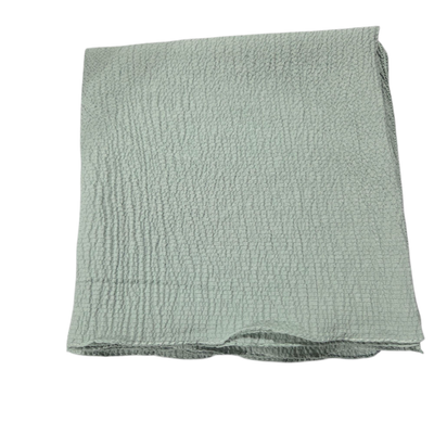 Sage textured solid tichel