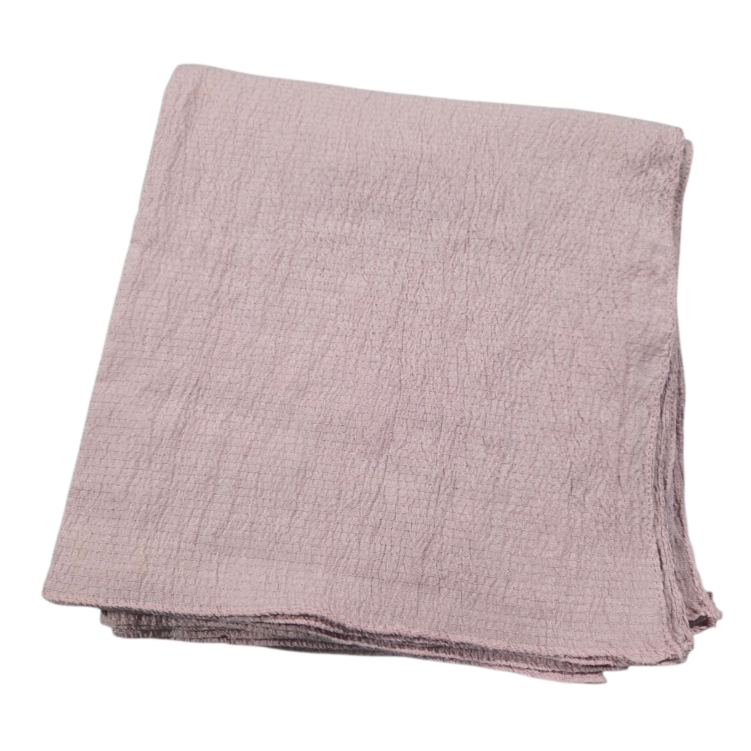 Dusty pink/blush textured solid tichel