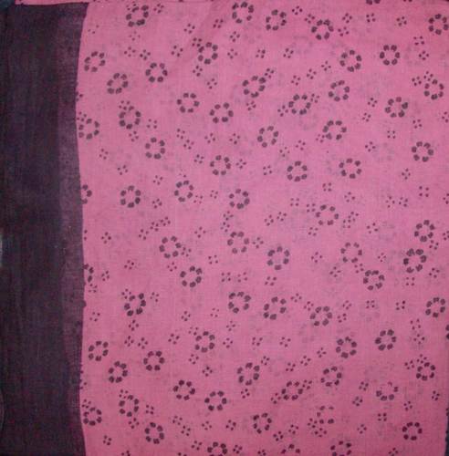 Black border tichel pink