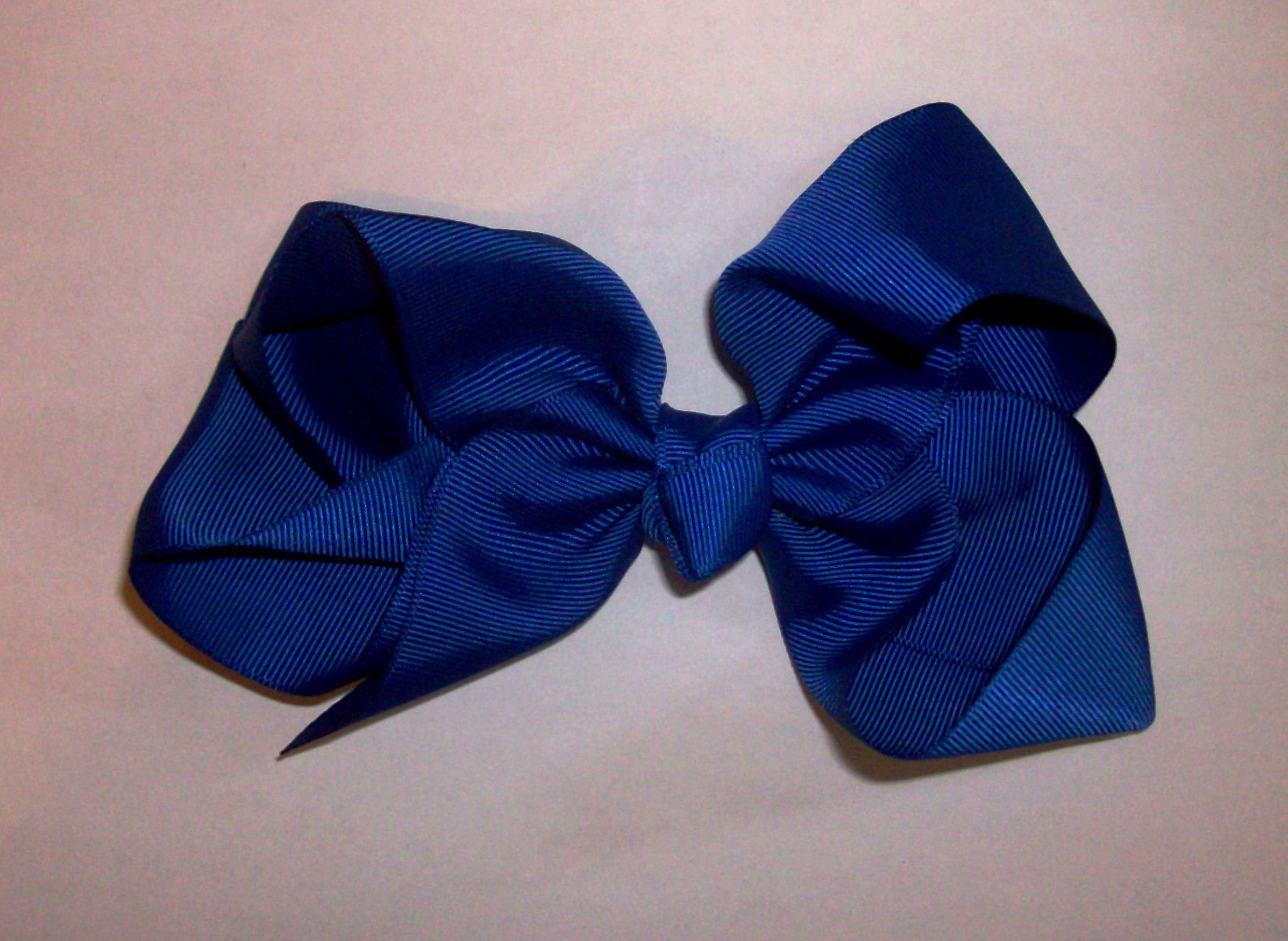 electric blue bow