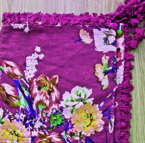 Purple extra fancy tichel