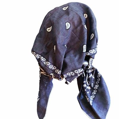 Pre tied bandana gray