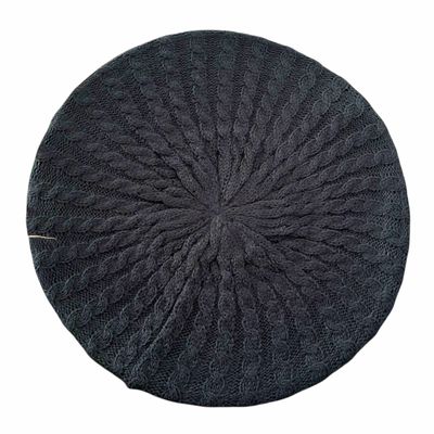 Navy cable snood/beret