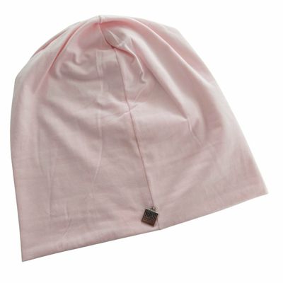 Light pink  thin cotton beanie