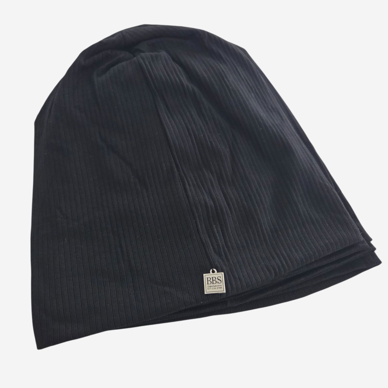 Black beanie - thick ribs