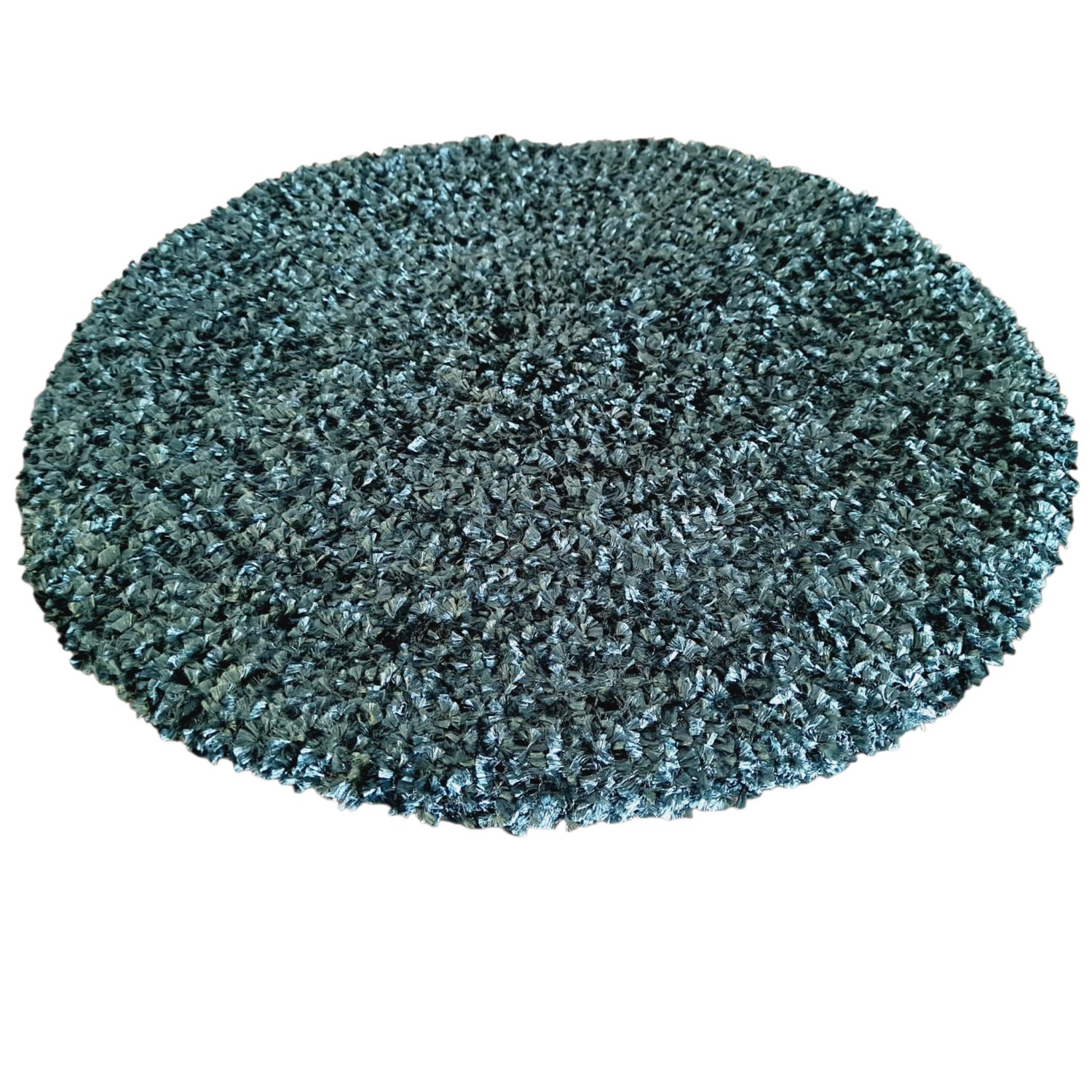Teal green chenille snood