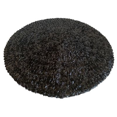Black chenille snood
