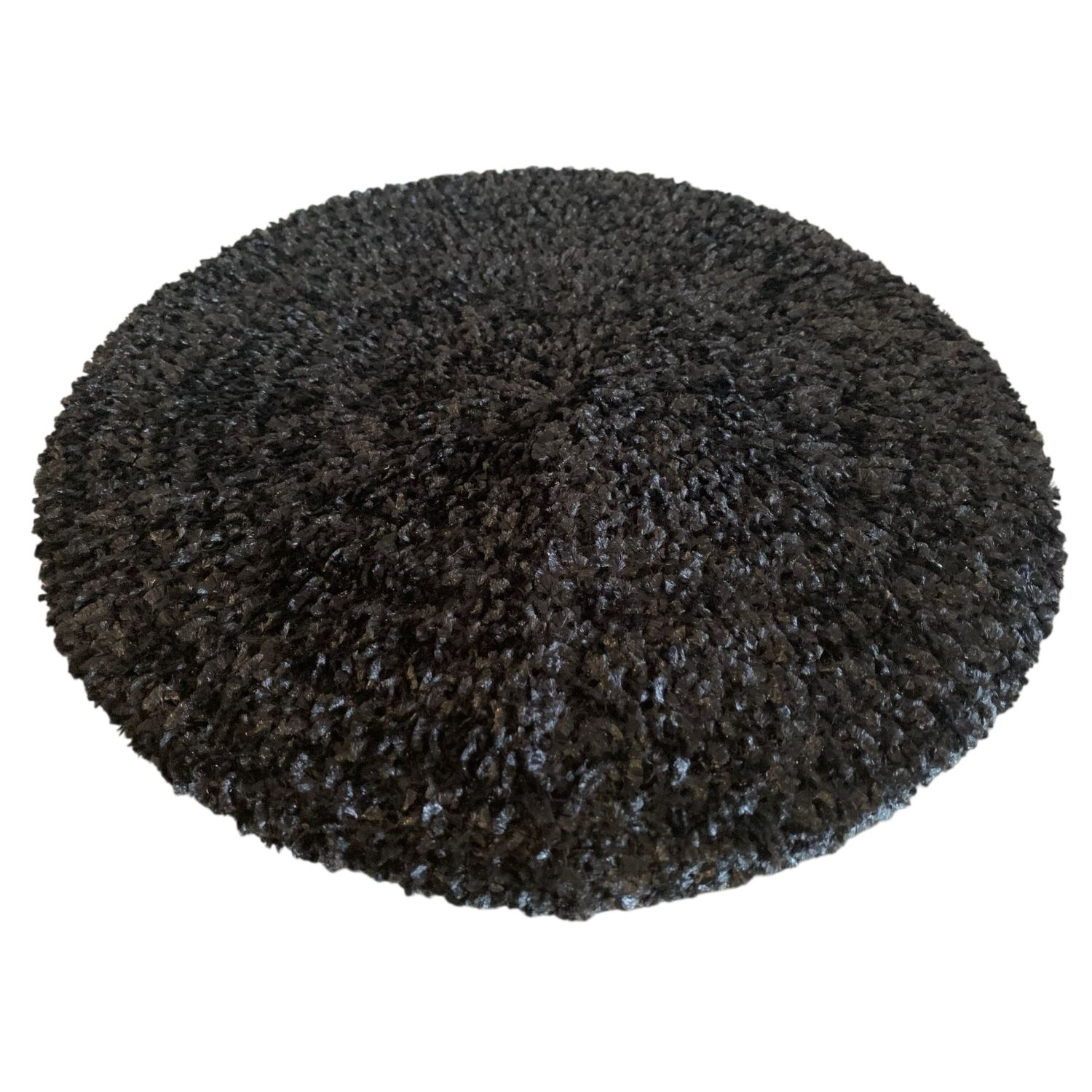 Black chenille snood