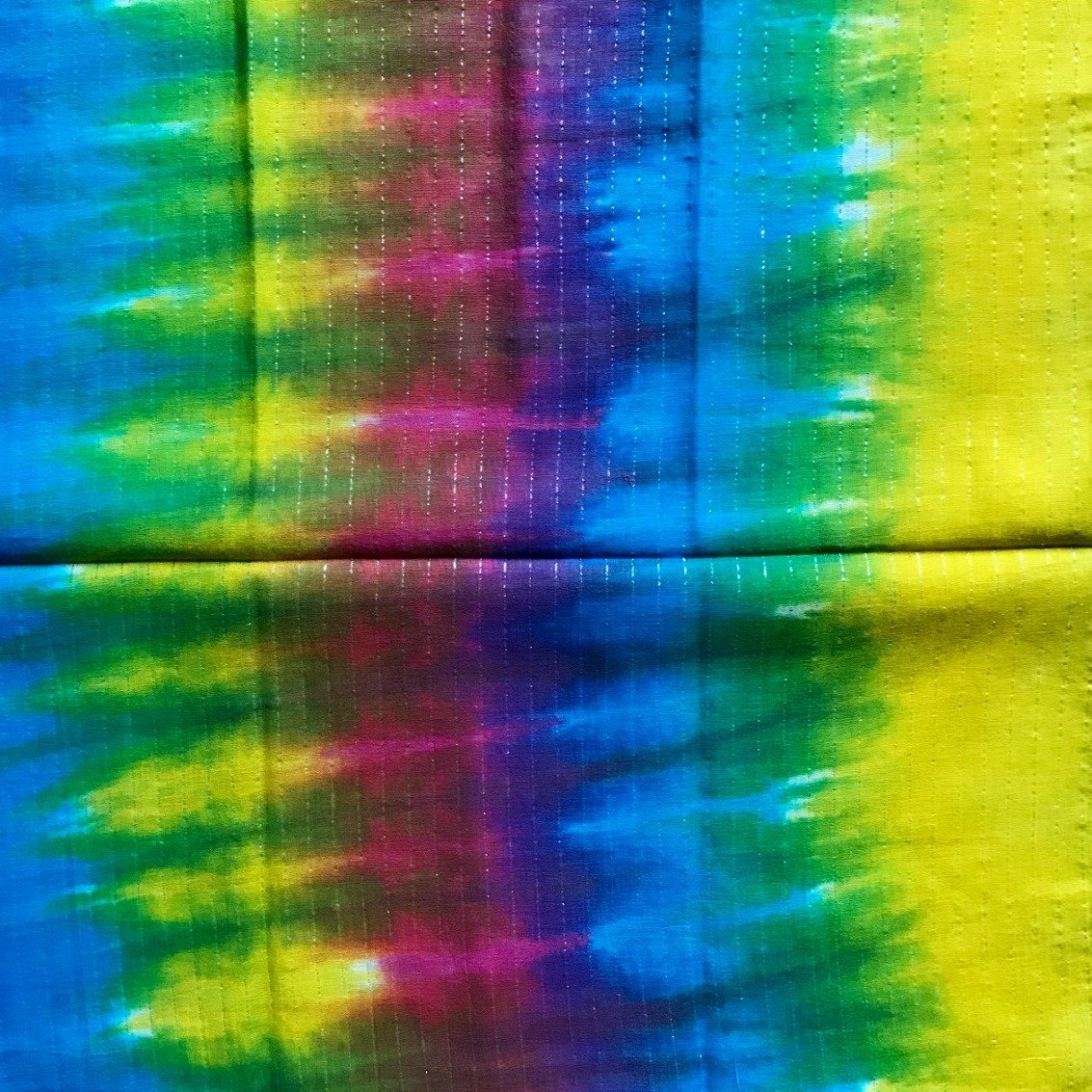Blue tie dyed Tichel