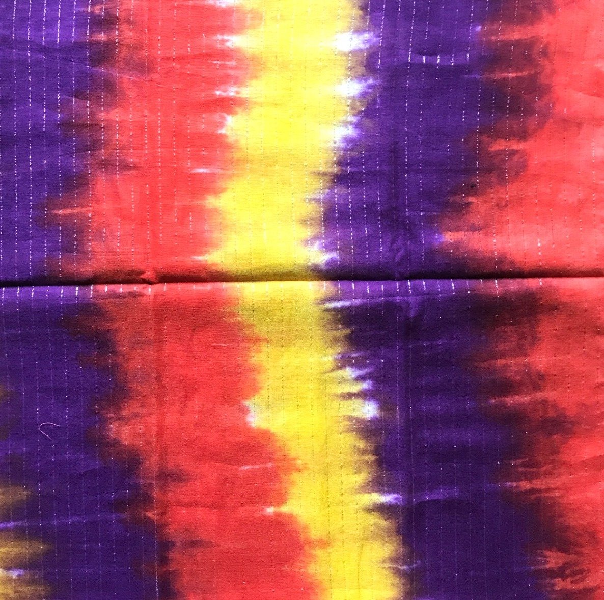 Purple tie dyed Tichel