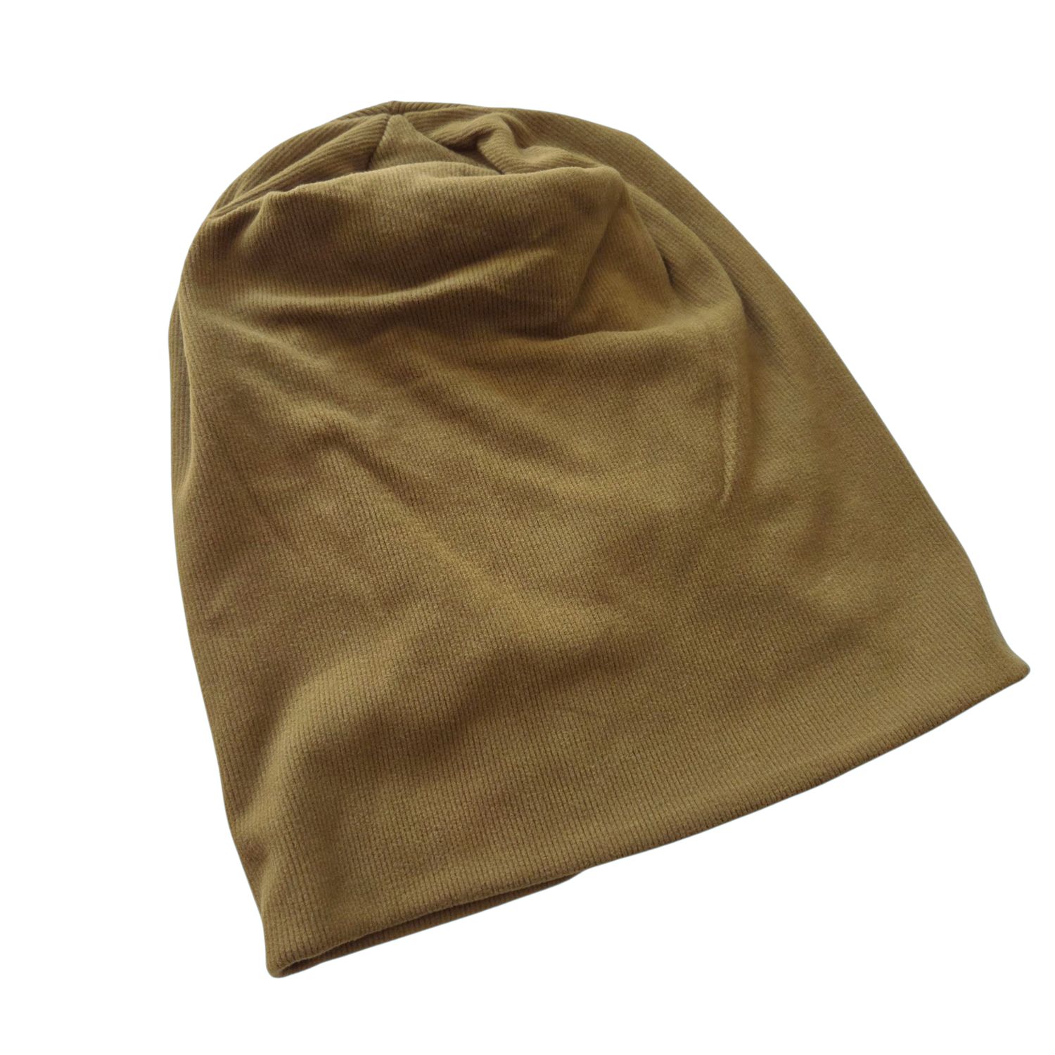 Corduroy look cotton beanie - khaki/olive
