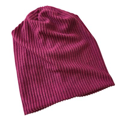 Cozy ribs Fall beanie - raspberry