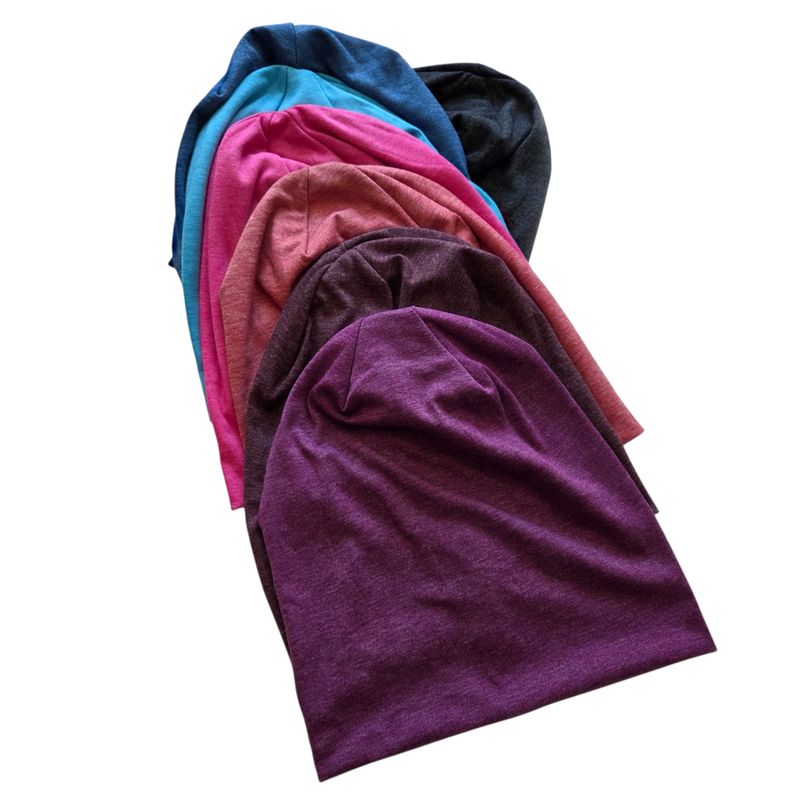 Thin vibrant beanies
