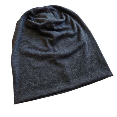 Thin vibrant beanie - charcoal