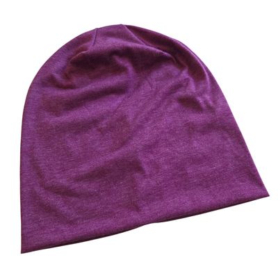 Thin vibrant beanie - berry