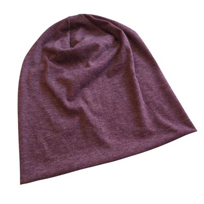 Thin vibrant beanie - burgundy