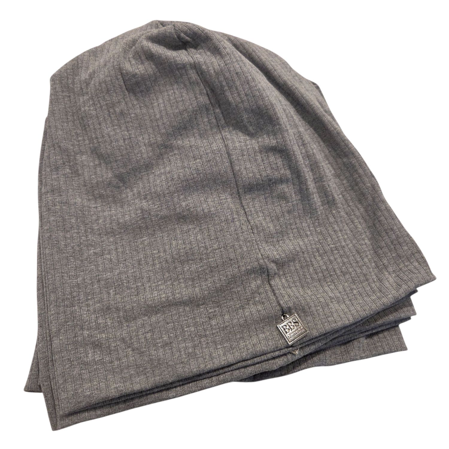 Medium gray beanie - thick ribs