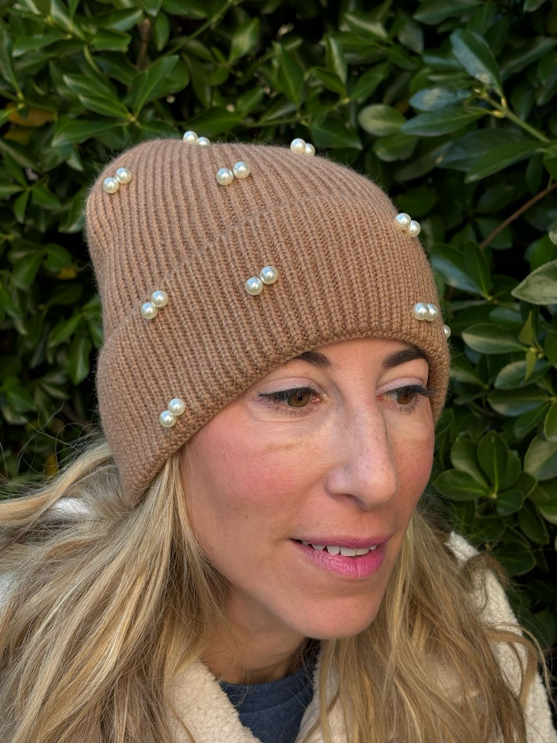Pearled Fold-over Hats