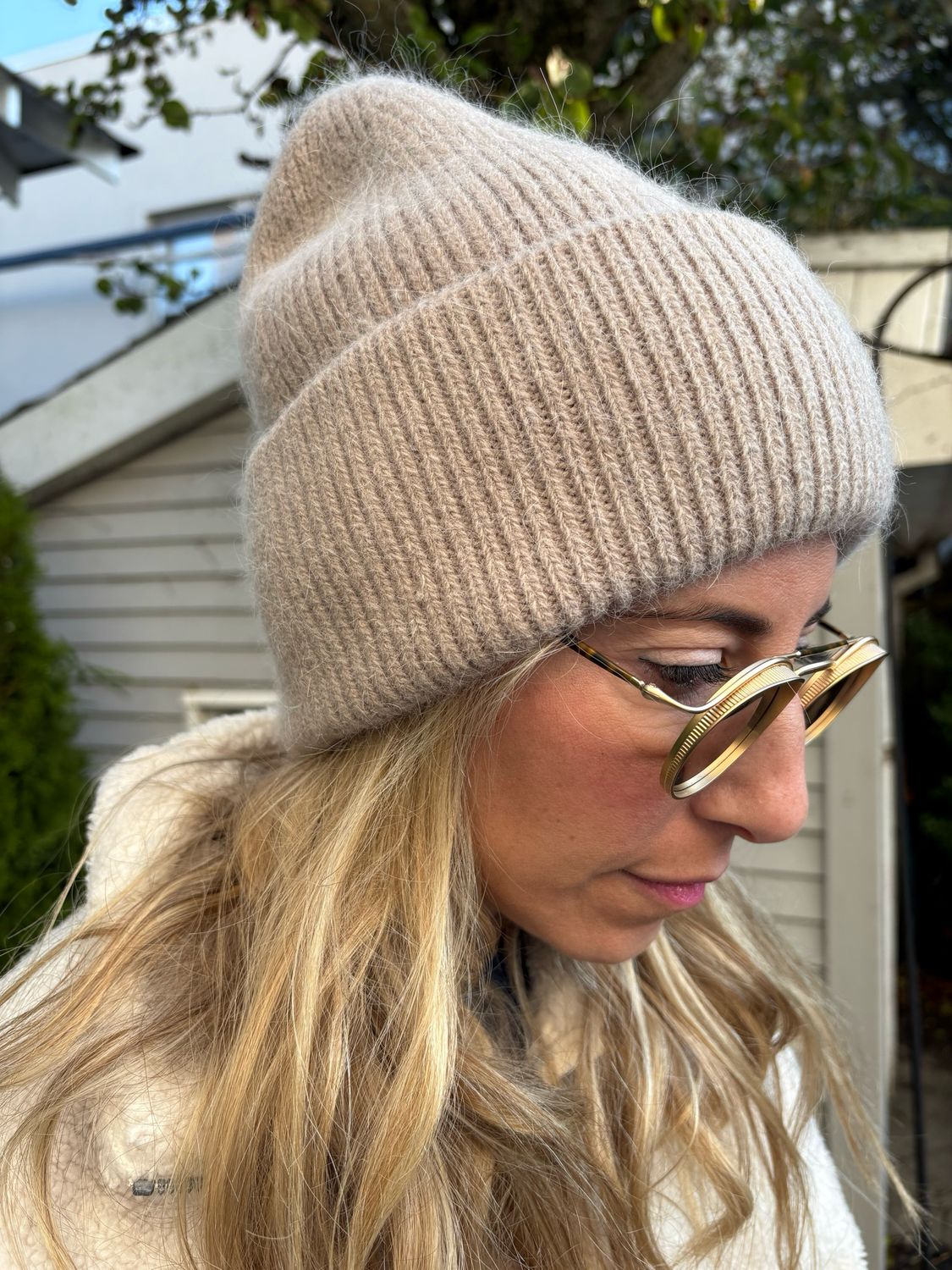 Fold-over Hats - Angora mix