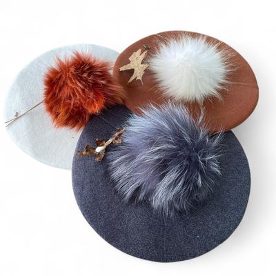 Softest beret with fur