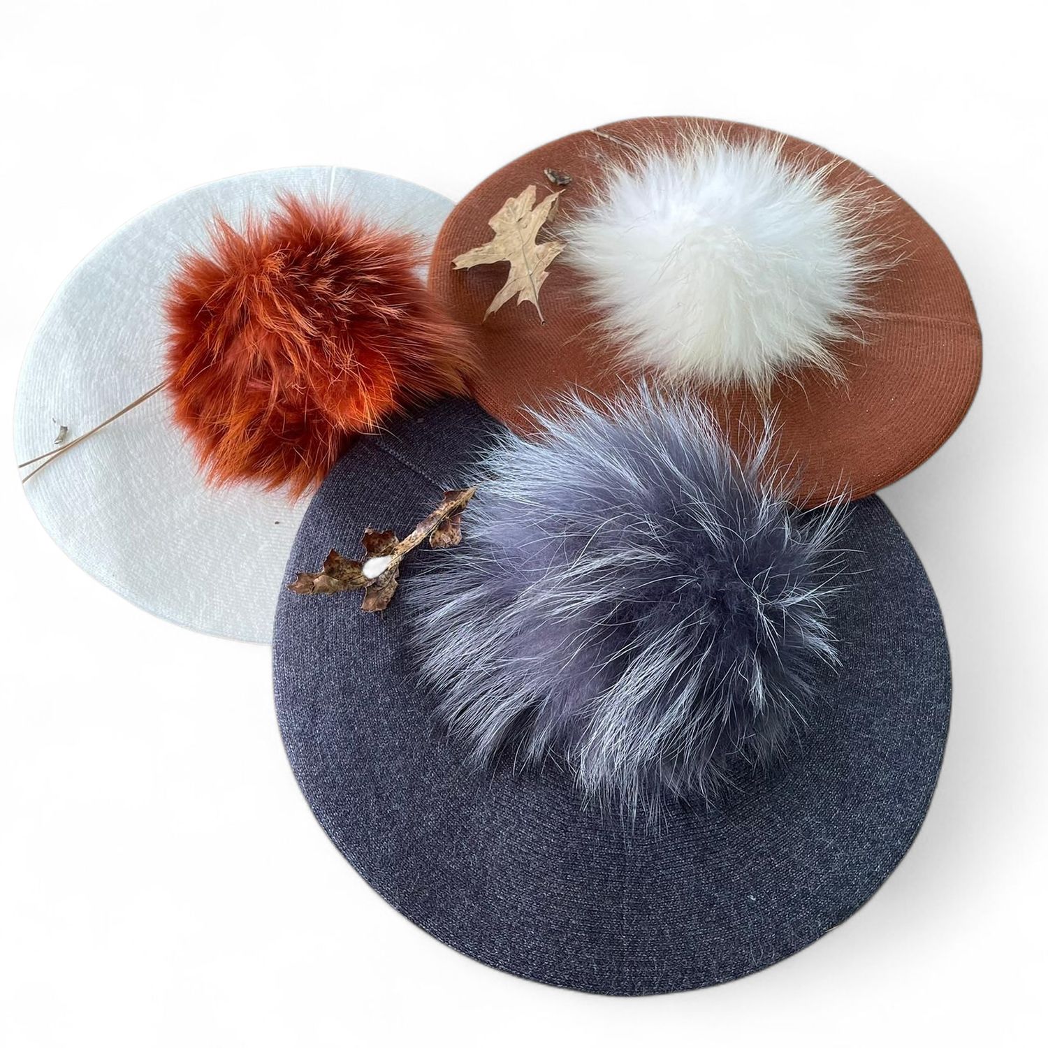 Softest beret with fur