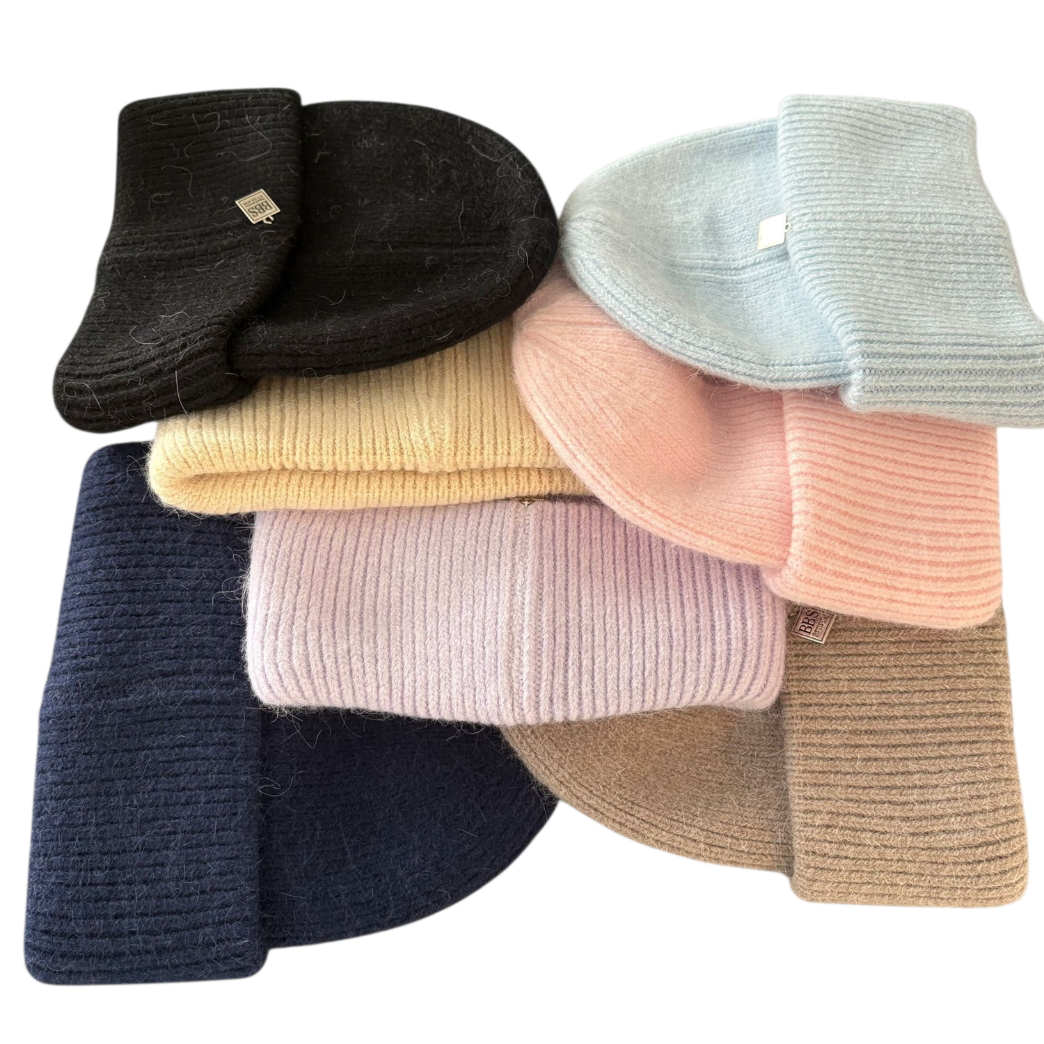 Fold-over Hats - Angora mix