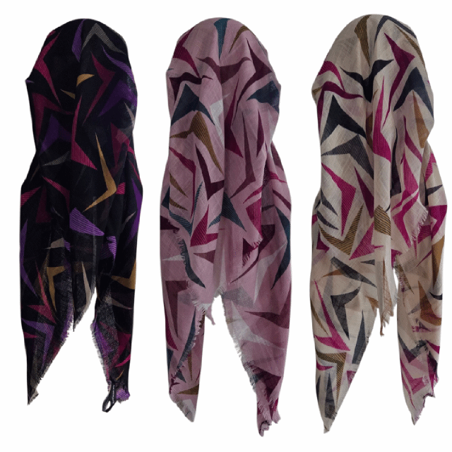 Patterned long open kerchief back preties (BBS)