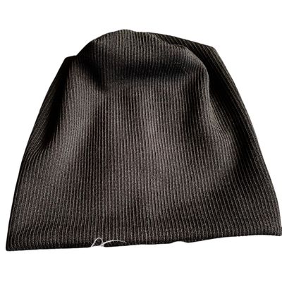 Lux knit beanie - black