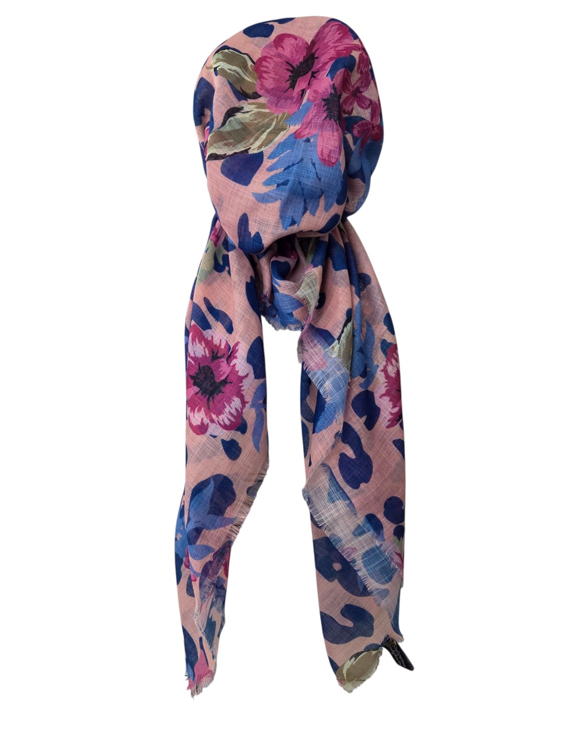 Peachy botanic breeze - soft fringes pretied tichel