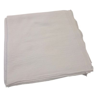 White textured solid tichel