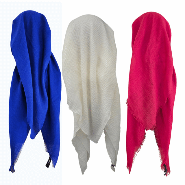 Solid long open kerchief back Pretied Tichels (BBS)