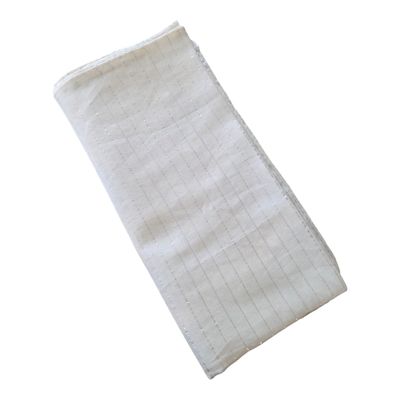 Off White Cotton Lurex Tichel