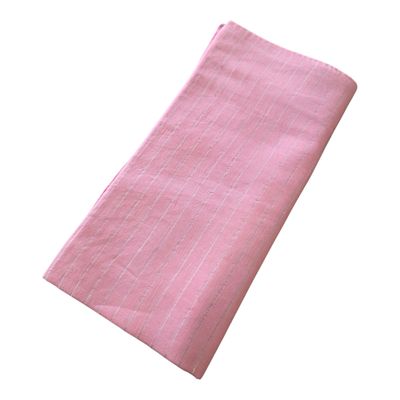 Lighter pink Cotton Lurex Tichel