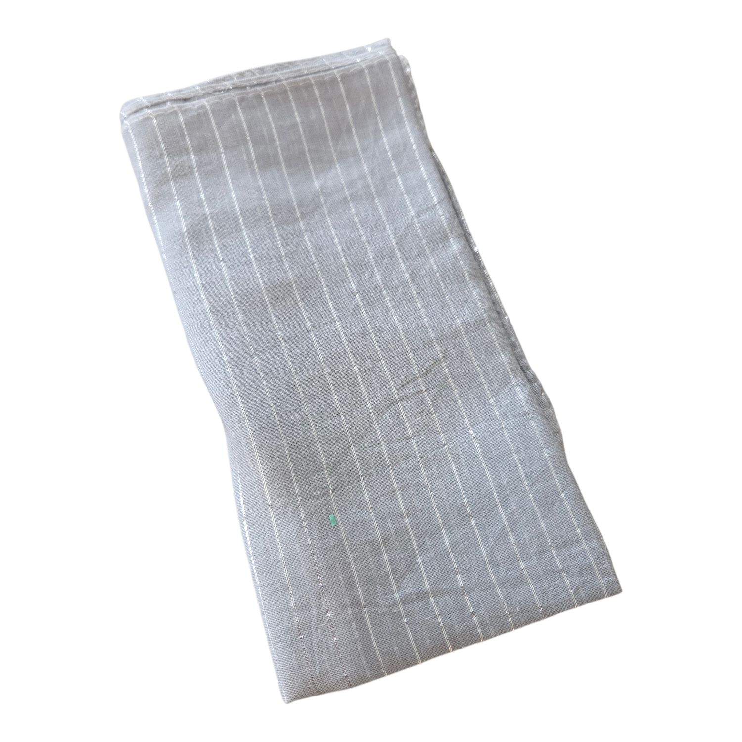 Gray Cotton Lurex Tichel