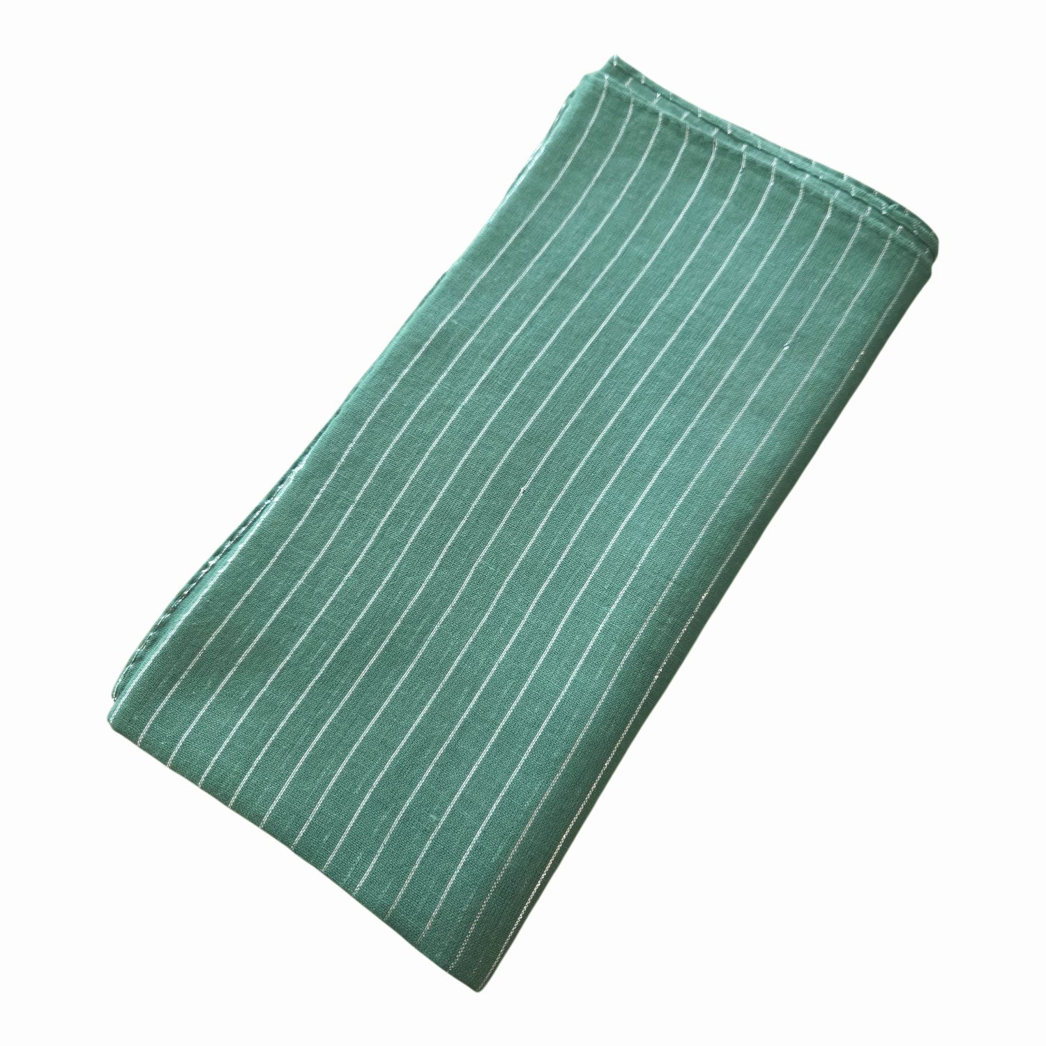 Green Cotton Lurex Tichel