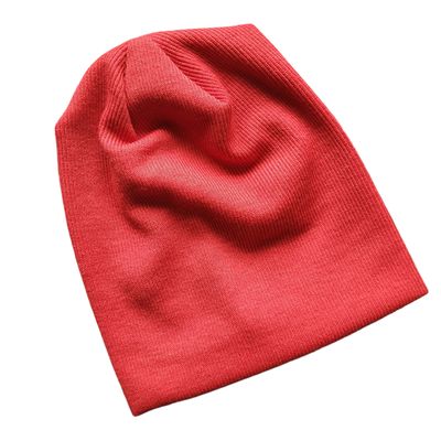 Lux knit beanie - red