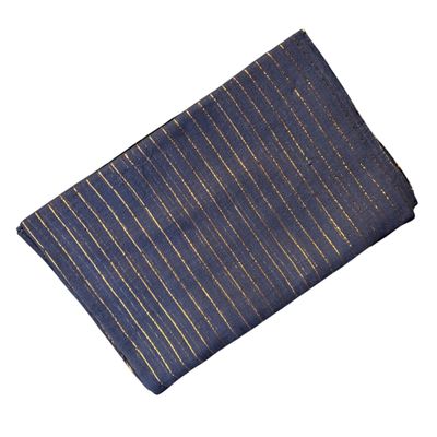 lurex tichel gold threads - navy