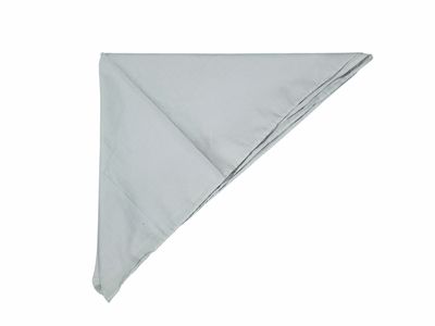 Light dusty blueish gray small square tichel.