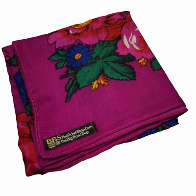 Fuchsia vintage tichel