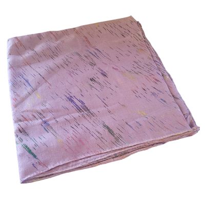 Lavender colorful metallic streaks tichel