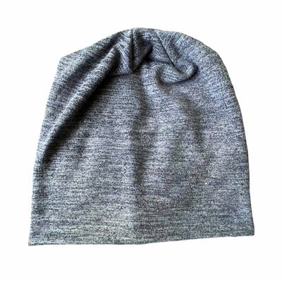 Dressy knit beanie - bluish gray