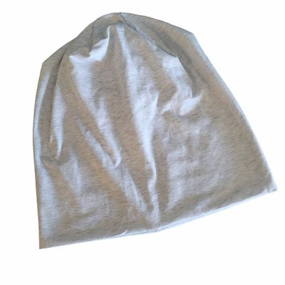 Light gray (almost white) thin cotton beanie