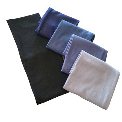 Flat denim headbands