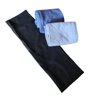 Flat denim headbands - narrow
