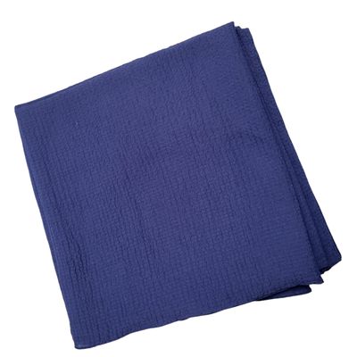 Navy textured solid tichel