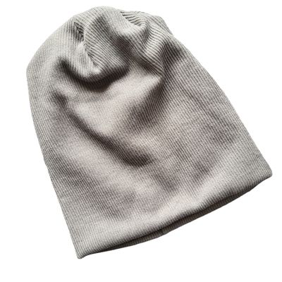 Lux knit beanie - light gray