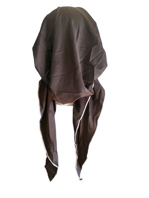 Black/white - Dri-Fit pretied tichel w/band sewn in