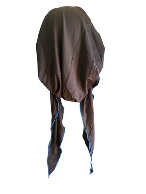 Black/royal blue - Dri-Fit pretied tichel w/band sewn in