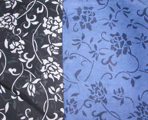 Black floral tichels