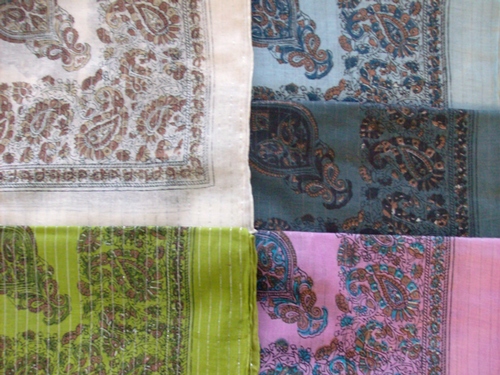Fancy cotton paisley tichels